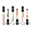 Miniatyrbild 6 av 8: Färgglad rem kompatibel för Xiaomi Mi-band 3/4/5/6 Mjuk TPU-ersättningsarmband för handledsrem