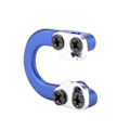 Miniatyrbilde 4 av 7: Metall Ultimate Jakt Loop D-ringspenne Bueskyting Bue- og pilskytingdeler (blå)