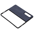 Miniatyrbild 4 av 8: Smartphone-fodral i läder Stötsäkert telefonskyddsfodral för Samsung Galaxy Z Fold 3Blue