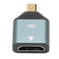 Miniatyrbillede 4 af 8: HD hun til mikro HD-adapter Aluminiumlegering Plug and Play 4K-understøttet Micro HD til HD-konverter til stationær bærbar computer