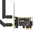 Miniatyrbilde 3 av 8: For Intel AX200 5G WiFi-kort Dobbelt bånd Bluetooth 5.1 PCIE trådløst kort med antenne for Windows 10 64bit/ for Linux PC Desktop