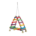 Miniatyrbild 1 av 8: Fågelbur papegojaklockor Leksaker Trästegar Abborre Stativ Bridge Swing