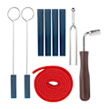 Miniatyrbild 5 av 8: Piano Tuning Set Verktygsdämpare Skiftnyckel Gaffel Spak Filt Temperament Strip Kit Reparationstillbehör