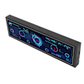 Miniatyrbild 5 av 8: 8,8 tums IPS-skärm 1920x480 CPU GPU SSD Data Temperatur Monitor Chassi Sub Screen för Windows