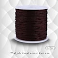 Pikkukuva 2 / 5: 100M x 0,8 mm Nylon Kiinalainen Solmu Naru Rattail Makrame Shamballa Lanka Kahvi