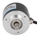 Miniatyrbillede 4 af 8: 2-faset inkrementel roterende encoder 50 mm ydre diameter IP50 PNP roterende encoder DC5‑24V 500P/R
