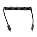 Miniatyrbilde 5 av 8: USB C-kabel USB C til USB C 14K 60hz 3A Hurtiglading 10Gbps 1,2m spiralfjærdesign USB C-strømkabel hann rett til hann rett kontakt
