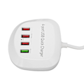 Miniatyrbilde 3 av 8: 4-ports USB-laderstasjon 36W QC3.0 hurtiglader for mobiltelefon nettbrett 110‑240V UK-kontakt