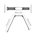 Miniatyrbillede 6 af 7: Udskiftningsremme Kompatible med Xiaomi Band 7 Bløde Silikone Armbånd Justerbar Håndledsrem til Kvinder Mænd