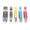 Miniatyrbillede 5 af 8: Sæt med blækpatroner til printer Ingen blegning Præcis udskiftning af blækpatron til PIXMA IP8750 BK C M Y 5 farver