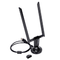 Pikkukuva 5 / 8: Langattoman verkon kortti 1200Mbps pitkä kantama Dual Band langaton USB WiFi-sovitin PC-työpöydälle
