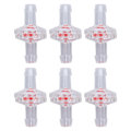 Miniatyrbilde 2 av 8: 10 stk. backventil 1-veis PP plastslange Vannstopp membran hulling for luftinntaksmating 5 mm transparent