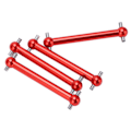 Pikkukuva 5 / 8: 4 kpl RC Metal Dog Bone -vetoakseli Etu ja Taka Universal Dog Bone Tamiya TT02B 1/10 RC-autolle Parannusosat Punainen