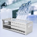Miniatyrbild 5 av 7: Högkvalitativ laboratoriehållare i rostfritt stål för provrörsställ Laboratorieutrustning 40 hål (20,5 mm)