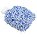 Miniatyrbillede 7 af 8: Bilvask Handske Ridsefast Mikrofiber Dobbeltsidet Rengøringsklud Blød Universal Blå