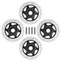 Miniatyrbild 7 av 8: 4st aluminiumlegering CNC-simulerad bromsskivatillbehör Universal passform för 1:10 RC CarBlack