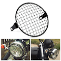 Pikkukuva 7 / 8: 6,3\" Retro Moottoripyörän Grilli Sivulle Asennettava Ajovalon Suojus Maski Cafe Racer