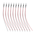 Miniatyrbilde 2 av 8: 10 stk lysdioder 5 mm forkoblede elektroniske LED-lysdioder for dekorasjon 5‑12V hvitt lys