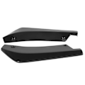 Pikkukuva 1 / 8: 2 kpl takapuskurin huulidiffuusori Spoiler Anti-scratch Protection kiiltävä musta Universal autoon