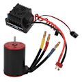 Miniatyrbilde 1 av 8: Vanntett børsteløs motor 80A 3650 2300kv Vanntett børsteløs ESC med 4mm bananplugg for 1/8 1/10 RC-bil