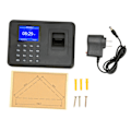 Miniatyrbillede 1 af 8: Fingeravtryks-Tidsstemplingsmaskine 2,4 tommer 1000 Brugerkapacitet Navnvisning Biometrisk Fingeravtryksmaskine 100‑240V amerikansk stik