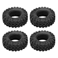 Pikkukuva 2 / 8: 4 kpl Kumirenkaat Kestävä Musta RC-Auton Renkaat Axial SCX24 AXI00002:lle SCX24 AXI00001:lle SCX24 AXI90081 1/24 RC-Autolle