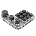 Miniatyrbillede 3 af 8: Mini-tangentbord med 9 taster, 3 knapper, RGB, multifunktionelt DIY-genvej, programmerbart mekanisk tastatur