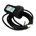 Miniatyrbillede 4 af 8: Elektrisk cykel LCD-display 24V 36V 48V Universal SM-stik Hastighedskontrolmåler til elektrisk cykel