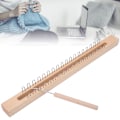 Miniatyrbillede 3 af 8: Rektangulær trævævningsmaskine med armbøjningshæklenål