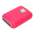 Pikkukuva 7 / 8: Ripsien kuivauspuhallin Mini Kannettava USB-ladattava 3 nopeutta Matala melu ripsien kuivaus taitettavalla T-telineellä Rose Red