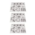 Miniatyrbilde 4 av 8: 3 stk. klare stempler DIY Interessant Holdbar Gjenbrukbar TPR Materiale Transparent Utseende Preging Scrapbooking Verktøy