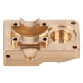 Miniatyrbillede 4 af 8: Messing Diff Akseldæksel Modvægt med Beskyttelsesplade Passer til Axial SCX24 AXI00002 90081 1/24 RC Bil