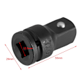 Miniatyrbild 2 av 8: 1/2 till 3/4 tum kromvanadinstål Slaghylsa skiftnyckel Adapter Converter Reducer