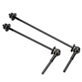 Miniatyrbillede 2 af 8: RISK 1 par MTB Cykelnav Hurtigudløsningsaksler Cykel Titanium Legering Akselspyd Spak Sort