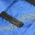 Pikkukuva 3 / 5: Retro Goottilainen Keskiaikainen Patchwork-Takki Sinisenä