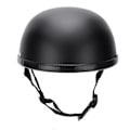 Miniatyrbillede 4 af 8: Motorcykel Lav Profil Halvmaske Hjelm Skull Cap Mat Sort (XL)