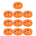 Pikkukuva 1 / 7: 10 kpl/setti M4x14x5 Käsin kiristettävät mutterit Alumiiniseos Ruuvit Kiinnikkeet Oranssit