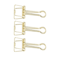 Miniatyrbillede 8 af 8: 80 stk. hule clips 1,8 cm robuste metalclips med stærk klemning til papir, til hjemmekontor, studiebrug, guld