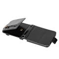Miniatyrbilde 6 av 8: Multifunksjonelt lommebokveske med kortholder for Z Flip 3 Folding Telefon Lærveske Mobiltelefontilbehør Svart