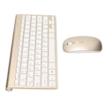 Miniatyrbild 5 av 8: Tangentbord Mus Set 2.4G trådlöst 78 nycklar USB Tunna Etsade Keycaps Ergonomi Mute Button Datortangentbord Mus Guld