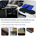 Miniatyrbillede 4 af 5: Ergonomisk Justerbar Computer Armlæn med Mussepude