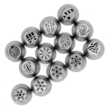 Miniatyrbilde 3 av 8: 13 stk juleblomster frostspisser dyser i rustfritt stål DIY kake dekorasjon tips for muffins dekorasjon