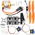 Miniatyrbild 7 av 8: RC Fjärrkontroll Flygplan 2212 KV2200 Motor 6035 Propeller Servo 30A ESC XT60 Set