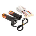 Miniatyrbillede 5 af 8: 36V 350W Aluminiumlegerings Børstet Hastighedsregulator og Lang Linje Throttle Twist Grip Sæt til Elcykel Trehjulede Cykler Motorcykler