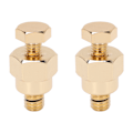 Miniatyrbillede 7 af 8: 2 stk. Batteriadapterterminal med kort sidepost, 3/8 tommer NPT-gevind, messing, til plus og minus