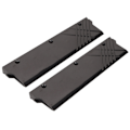 Miniatyrbillede 4 af 8: Computer Vandkøling Køleplade Aluminiumlegering Hukommelseskøleplade Køleplade DDR5 Hukommelseskøler Sort
