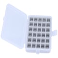 Miniatyrbilde 1 av 8: Spoleboks Organizer Plastetui Transparent 30 plasser Tomme Spoler Syhåndverk Oppbevaring