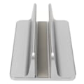 Miniatyrbillede 3 af 7: Vertikal bærbar computerstativ Grå Justerbar base 3D Buet Udseende Bund Silikon Bærbar computerholder til kontor