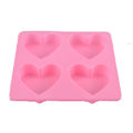 Miniatyrbillede 1 af 8: Hjerteformet silikone fondantform Kagedekoration Chokolade Bageform Isform