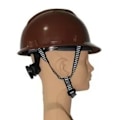 Miniatyrbilde 6 av 8: Hard Hat Hakkestropp Y-form 28 cm utvidbar svart hvit fargeblokkering Universal med 4 faste punkter for sikkerhetshjelm